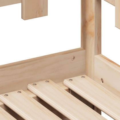 Дневно легло с уширение и чекмеджета, без матрак, 80x200 см