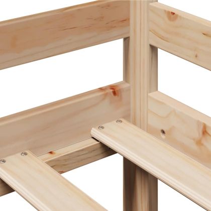 Легло с чекмеджета, без матрак, 90x200 см, масивно дърво