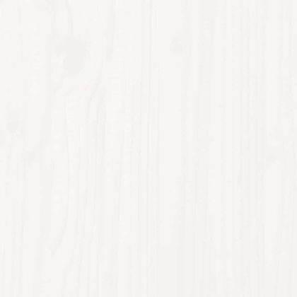 Рамка за легло без матрак, бял, 200x200 см, бор масив