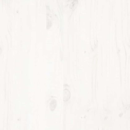 Рамка за легло без матрак, бял, 140x190 см, бор масив