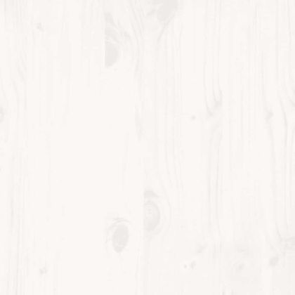 Рамка за легло без матрак, бял, 180x200 см, бор масив