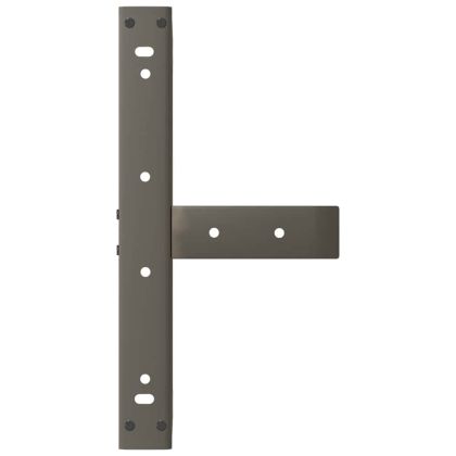 Крака за масичка за кафе, Т-образни, 2 бр., черни, 50x25x(30-31) см, стомана