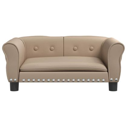 Кучешко легло, капучино, 70x45x30 см, изкуствена кожа