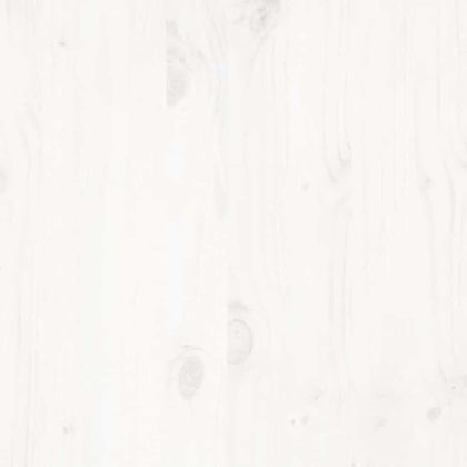 Рамка за легло без матрак, бял, 120x190 см, борово дърво масив