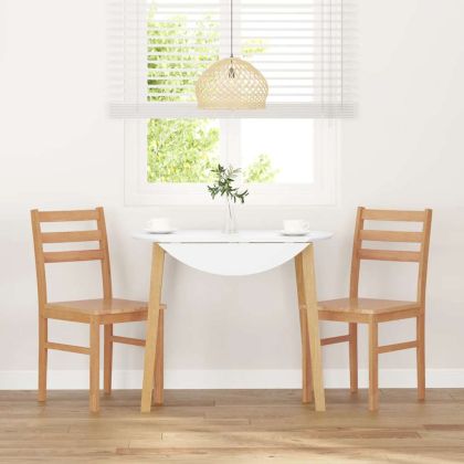 трапезни столове 2 бр. масивна дървесина гума