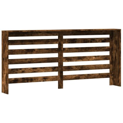 Капак за радиатор, опушен дъб, 175x20x82 см, инженерно дърво