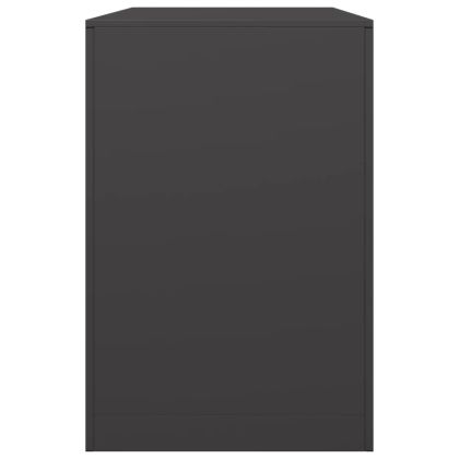 Стойка за дърва, черна, 100x40x60 см, стомана