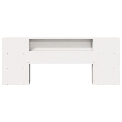 Горна табла с място за съхранение, 180 см, масивно дърво бор