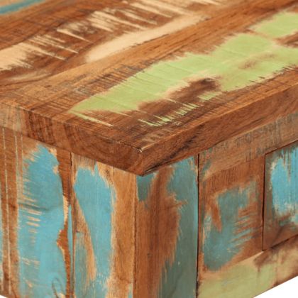 Конзолна маса, 110x30x76 cм, регенерирано дърво масив