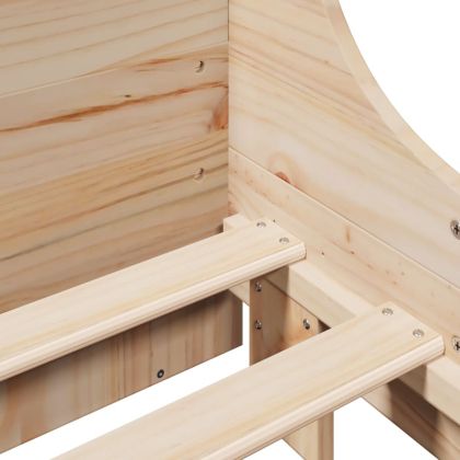 Рамка за легло без матрак, 180x200 см, масивна чамова дървесина