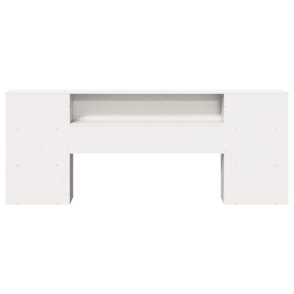 Горна табла с място за съхранение, 200 см, масивно дърво бор