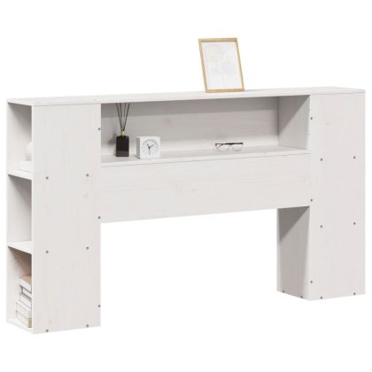 Горна табла с място за съхранение, 160 см, масивно дърво бор