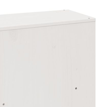 Легло с етажерка за книги, без матрак, 200x200 см, дърво масив