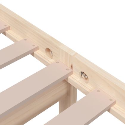 Рамка за легло, масивно дърво, 75x190 см, Small Single