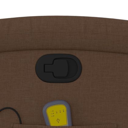 Масажен наклоняем стол, кафяв, текстил