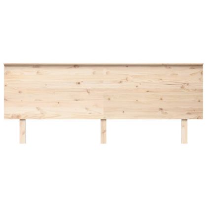 Горна табла за легло, 204x6x82,5 см, бор масив