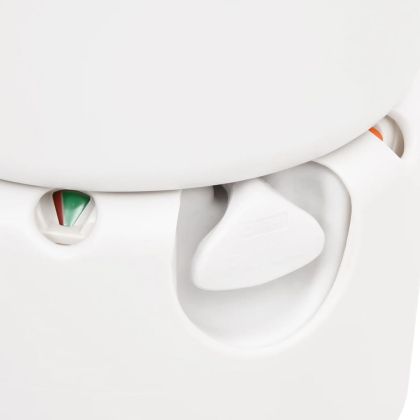 Вградена къмпинг тоалетна бяла 24+17 л HDPE и стомана