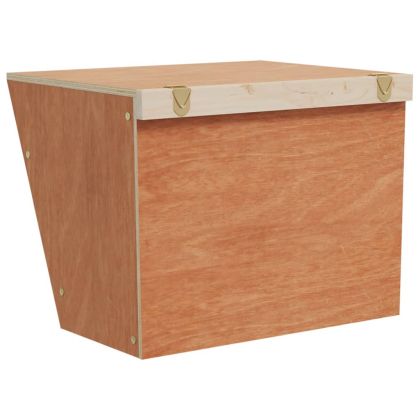 Хранилка за сено за зайци 25x18,5x20,5 см масивна ела