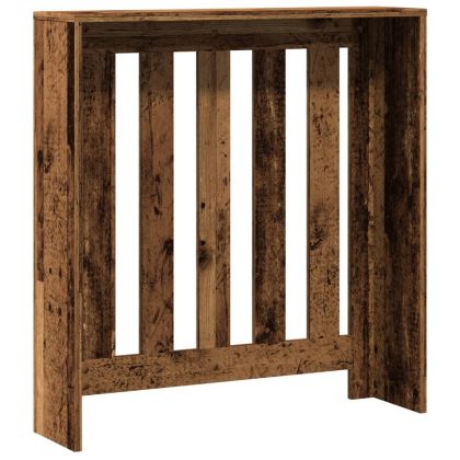 Капак за радиатор, старо дърво, 78x20x82 см, инженерно дърво