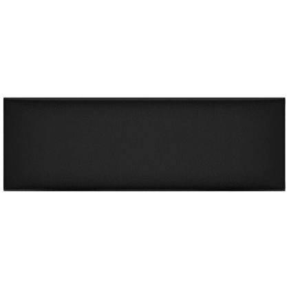 Стенни панели, 12 бр, черни, 90x30 см, изкуствена кожа, 3,24 м²