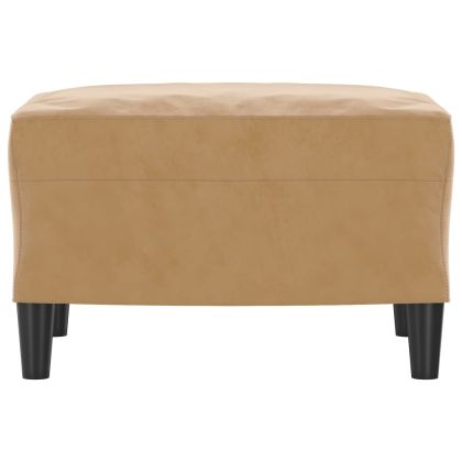 Табуретка, кафява, 60x50x41 см, кадифе