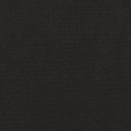 Табуретка, черна, 45x29,5x35 см, текстил и изкуствена кожа