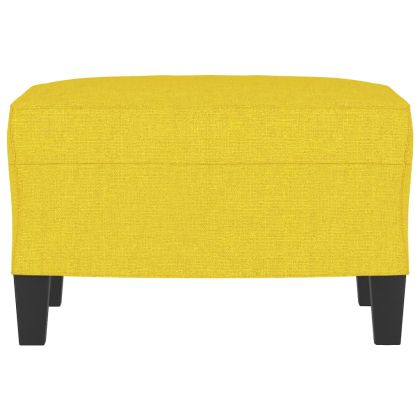 Табуретка, светложълта, 60x50x41 см, текстил