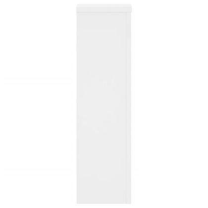 Стойки за растения 2 бр бели 17x17x60 см инженерно дърво