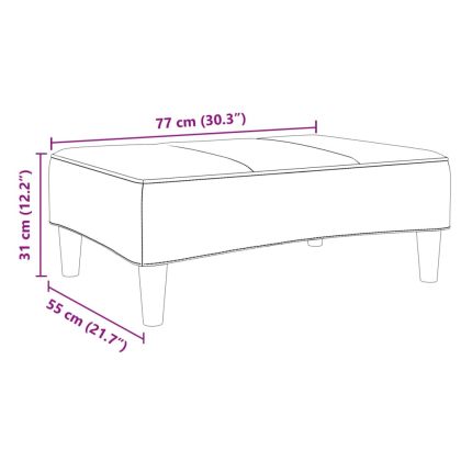 Табуретка, тъмносива, 77x55x31 см, плат