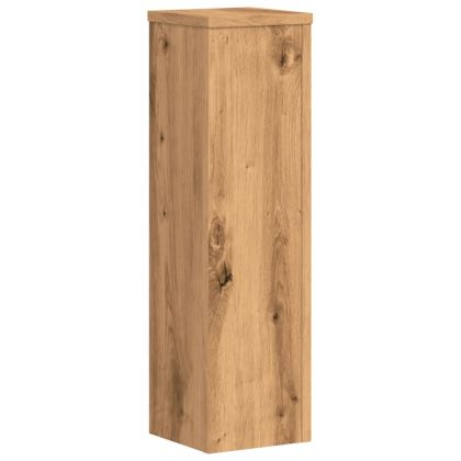 Стойки за растения 2 бр дъб артизан 17x17x60 см инженерно дърво