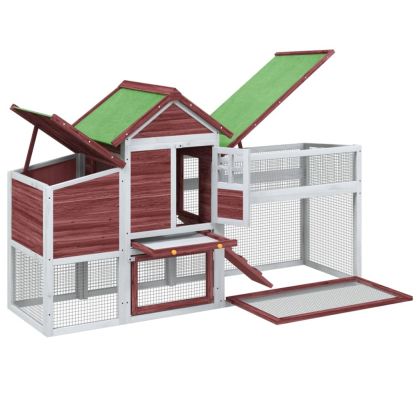 Кокошарник мока 186,5x58,5x113 см бор масив