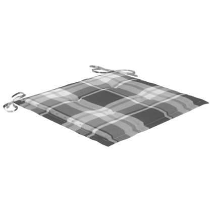 Градински столове с възглавници, 2 бр, акациево дърво масив