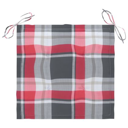 Градински столове, 2 бр, с възглавници, тиково дърво масив