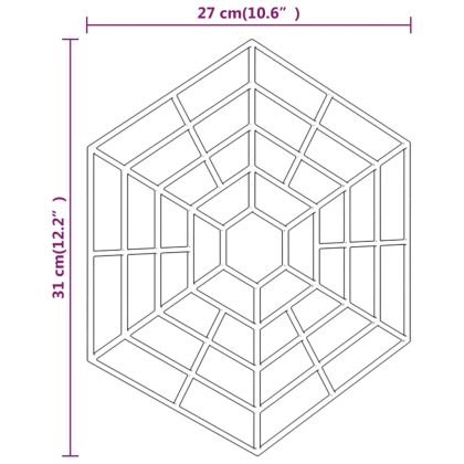 Протектори за дворни езера, 40 бр, черно, полипропилен