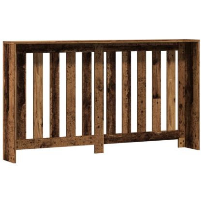 Капак за радиатор, старо дърво, 149x20x82 см, инженерно дърво