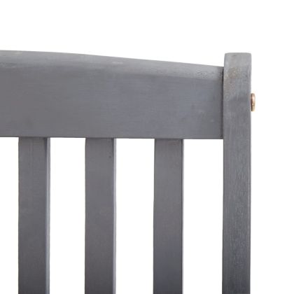 Сгъваеми градински столове, 2 бр, с възглавници, акация масив