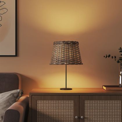 Абажур за лампа кафяв Ø25x17 см ракита