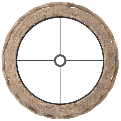 Абажур за лампа кафяв Ø25x17 см ракита