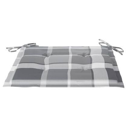 Сгъваеми градински столове, 8 бр, с възглавници, акация масив