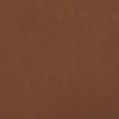 Кръгъл хокер за съхранение, кафяв, кадифе 31 x 37 cm