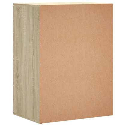 Страничен шкаф, дъб сонома, 60x39x80 см, инженерно дърво