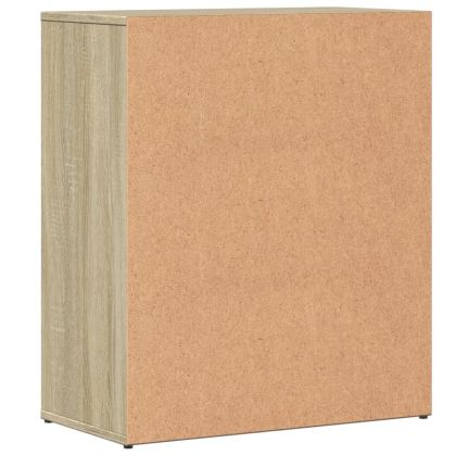 Сайдборди, 2 бр, дъб сонома, 60x31x70 см, инженерно дърво