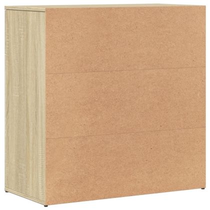 Сайдборди, 2 бр, дъб сонома, 79x38x80 см, инженерно дърво