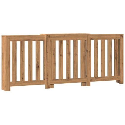 Капак за радиатор, дъб артизан, 205x21,5x83,5см инженерно дърво