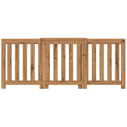 Капак за радиатор, дъб артизан, 205x21,5x83,5см инженерно дърво