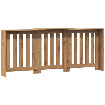Капак за радиатор, дъб артизан, 205x21,5x83,5см инженерно дърво