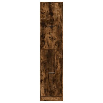 Шкаф органайзер, опушен дъб, 40x41x174,5 см, инженерно дърво