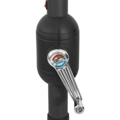 Градински чадър с LED лампички, 400 см, лазурносин