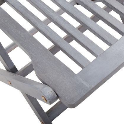 Сгъваеми градински столове, 4 бр, възглавници, акация масив