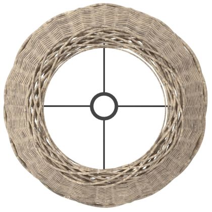 Абажур за лампа кафяв Ø50x30 см ракита